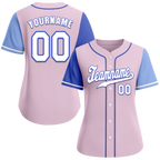 Custom Pink Two Tone White Authentic Baseball Jersey