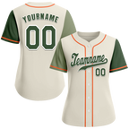 Custom Grey Two Tone Green Authentic Baseball Jersey