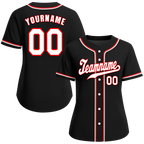 Custom Black Classic Style White Authentic Baseball Jersey
