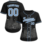Custom Black City Edition Aqua Authentic Baseball Jersey BSBJ0a-bc0fbbf