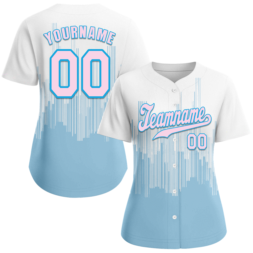 Custom White Aqua City Edition Pink Authentic Baseball Jersey BSBJ0a-bc0fbb7