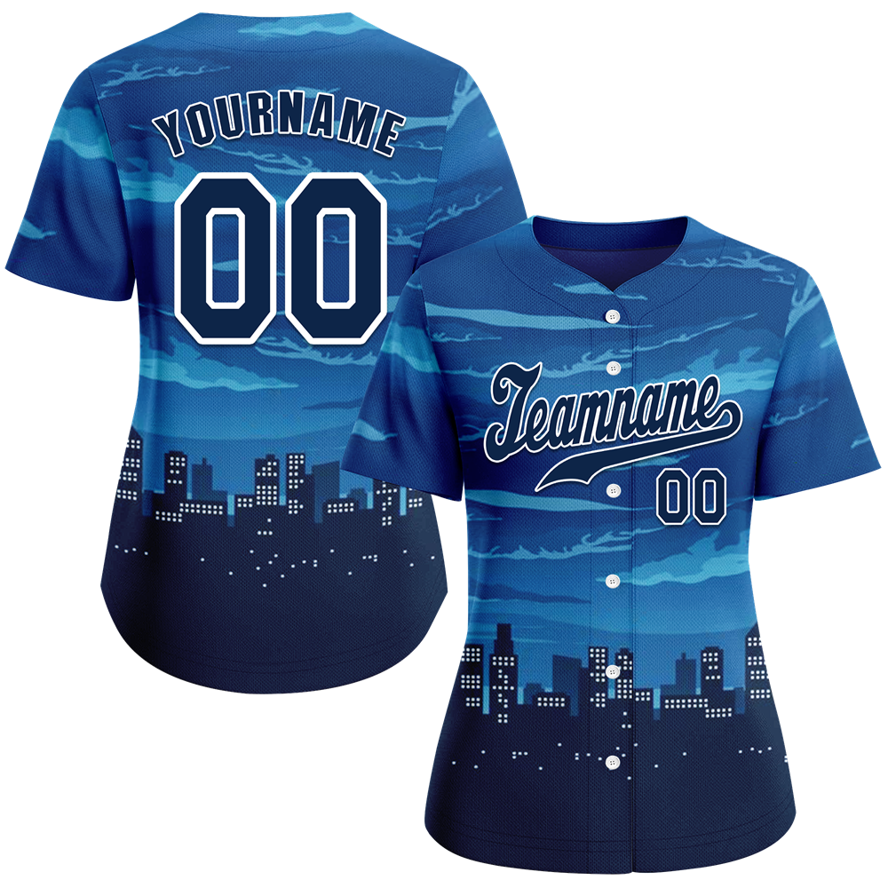 Custom Blue City Edition Black Authentic Baseball Jersey BSBJ0a-bc0fbca