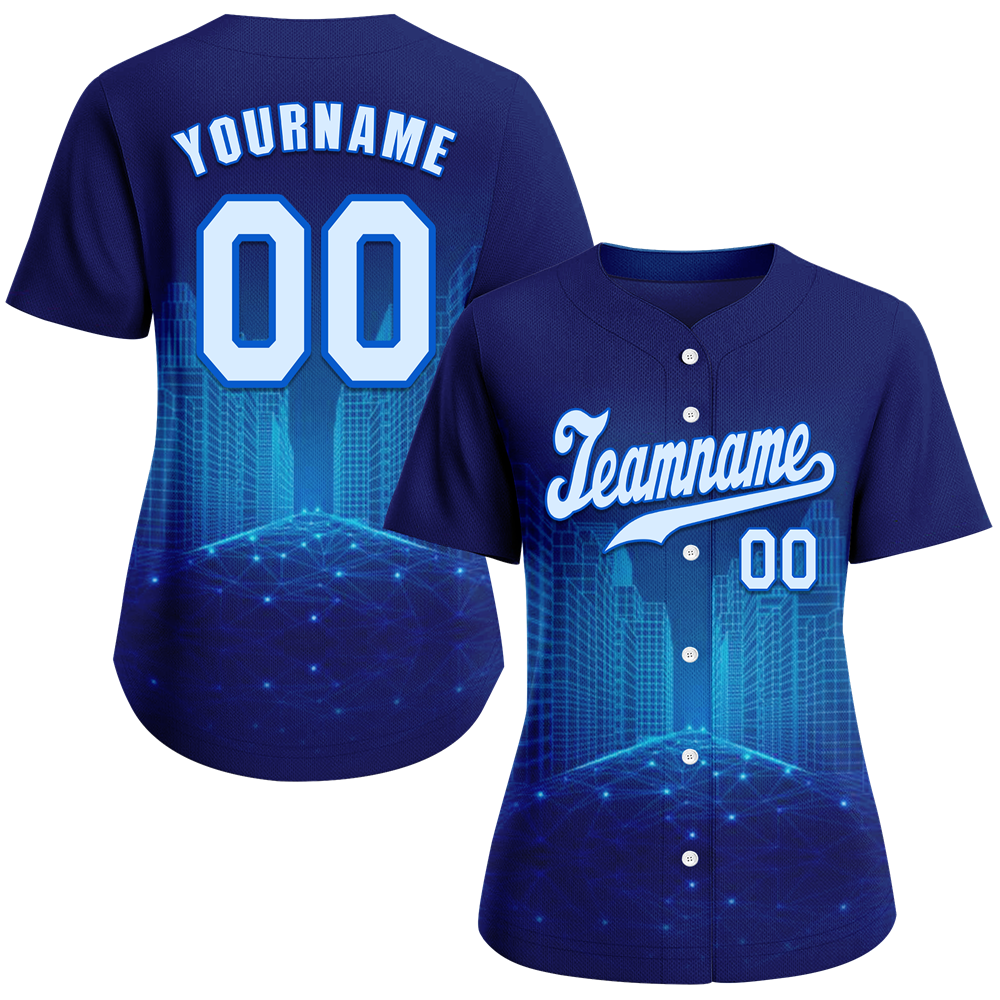 Custom Blue City Edition White Authentic Baseball Jersey BSBJ0a-bc0fbcb