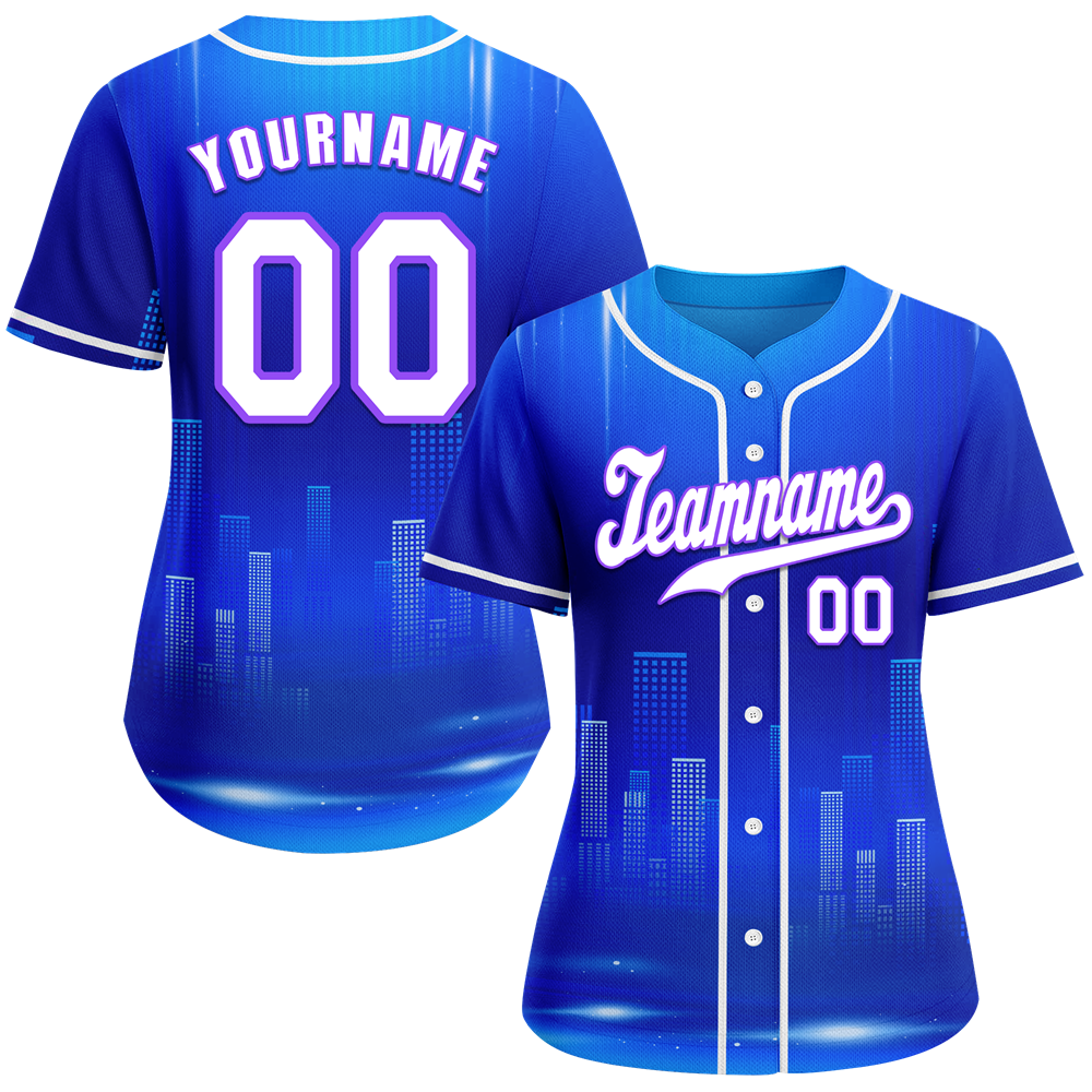 Custom Blue City Edition White Authentic Baseball Jersey BSBJ0a-bc0fbce
