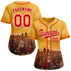 Custom Yellow City Edition Red Authentic Baseball Jersey BSBJ0a-bc0fbc8