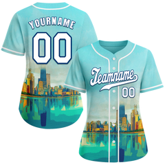 Custom Aqua City Edition White Authentic Baseball Jersey BSBJ0a-bc0fbd0