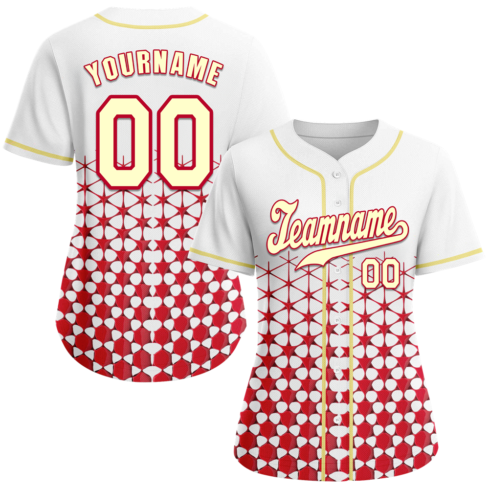 Custom White 3D Pattern Yellow Authentic Baseball Jersey BSBJ0a-bc0fbda