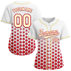 Custom White 3D Pattern Yellow Authentic Baseball Jersey BSBJ0a-bc0fbda