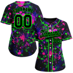 Custom Black Red Tie Dye Black Authentic Baseball Jersey BSBJ0a-bc0fbf0