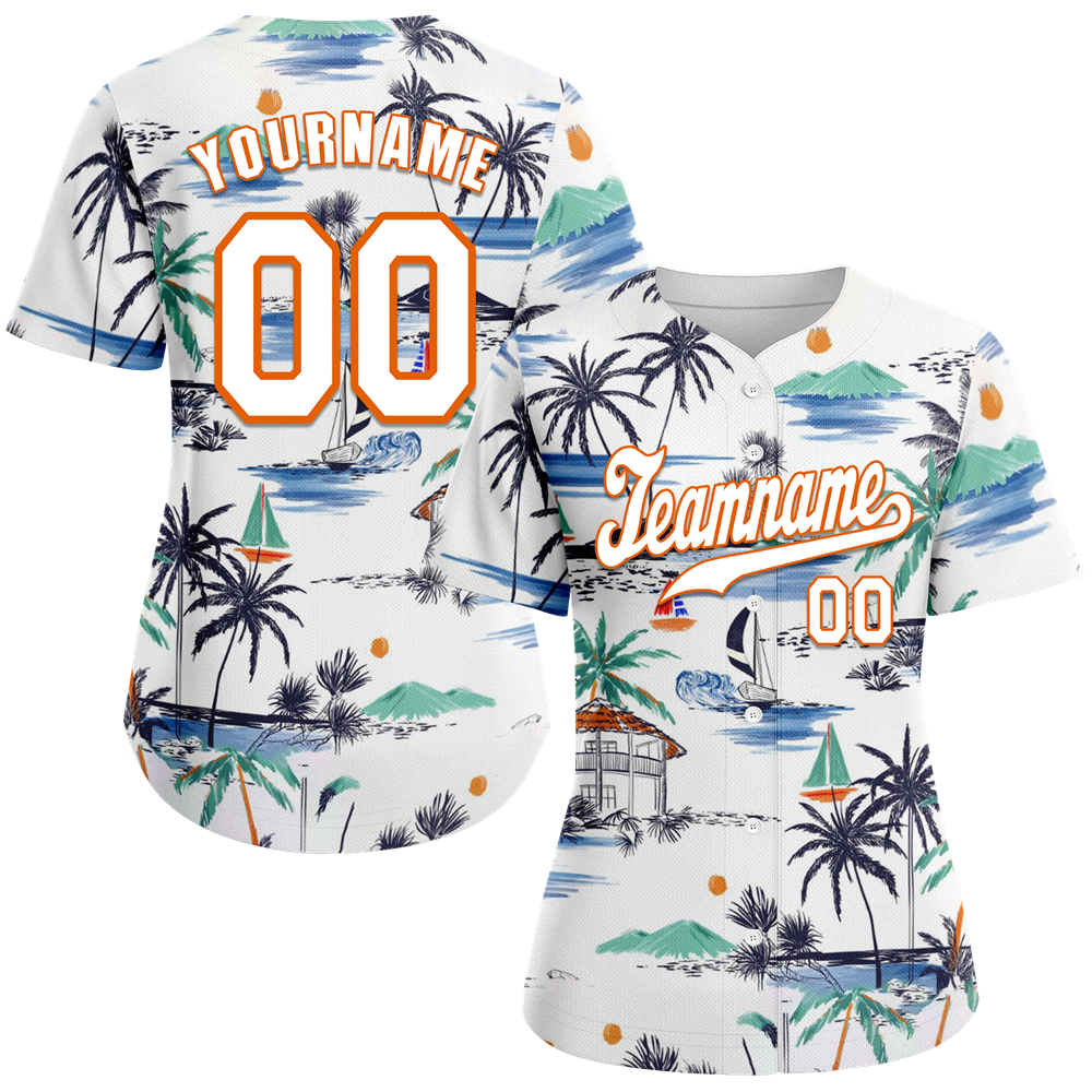 Custom White Hawaii White Authentic Baseball Jersey BSBJ0a-bc0fbff