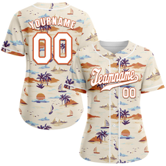 Custom Orange Hawaii White Authentic Baseball Jersey BSBJ0a-bc0fbf8