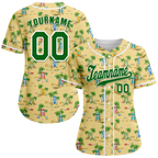Custom Orange Hawaii Green Authentic Baseball Jersey BSBJ0a-bc0fb7b