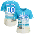 Custom Aqua Hawaii White Authentic Baseball Jersey BSBJ0a-bc0fb79