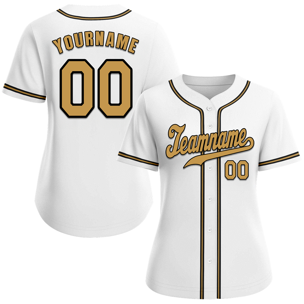 Custom White Classic Style Orange Authentic Baseball Jersey