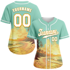 Custom Aqua Orange Hawaii White Authentic Baseball Jersey BSBJ0a-bc0fb80