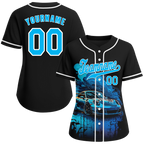 Custom Black Drift Fashion Aqua Authentic Baseball Jersey BSBJ0a-bc0fb8a