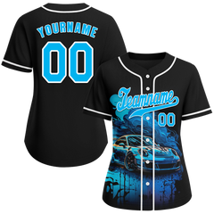 Custom Black Drift Fashion Aqua Authentic Baseball Jersey BSBJ0a-bc0fb8a