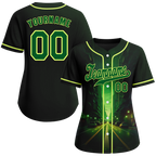 Custom Black Green Drift Fashion Green Authentic Baseball Jersey BSBJ0a-bc0fb8b