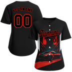 Custom Black Red Drift Fashion Black Authentic Baseball Jersey BSBJ0a-bc0fb8d