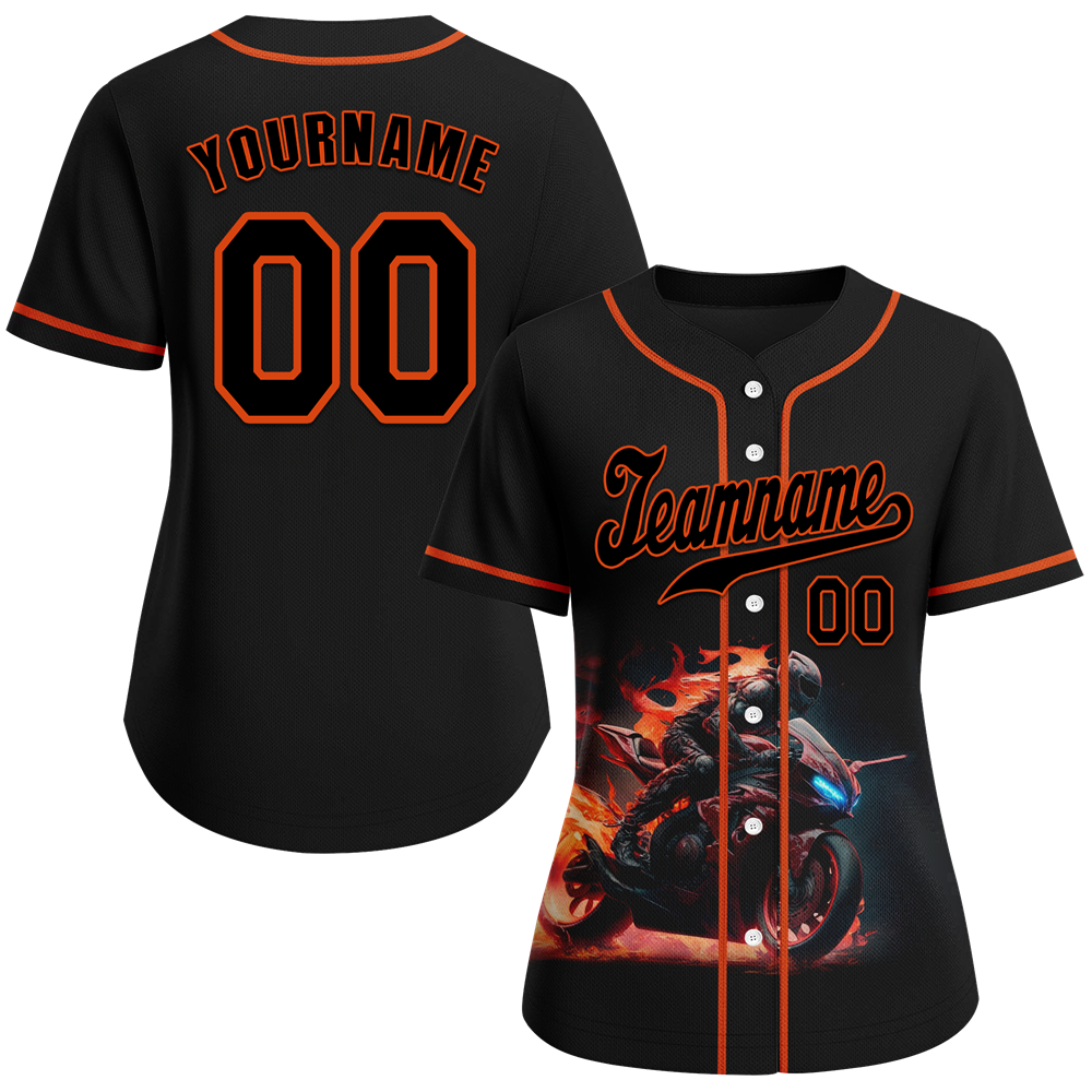 Custom Black Red Drift Fashion Black Authentic Baseball Jersey BSBJ0a-bc0fb8e