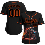 Custom Black Red Drift Fashion Black Authentic Baseball Jersey BSBJ0a-bc0fb8e