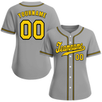 Custom Grey Classic Style Orange Authentic Baseball Jersey
