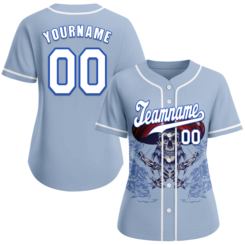 Custom Grey Skull Fashion White Authentic Baseball Jersey BSBJ0a-bc0fb9c