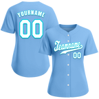 Custom Aqua Classic Style White Authentic Baseball Jersey