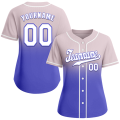 Custom  Fade Fashion White Authentic Baseball Jersey