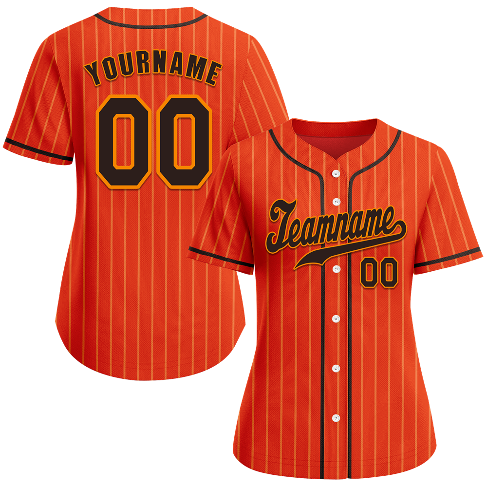 Custom Red Stripe Fashion Black Authentic Baseball Jersey