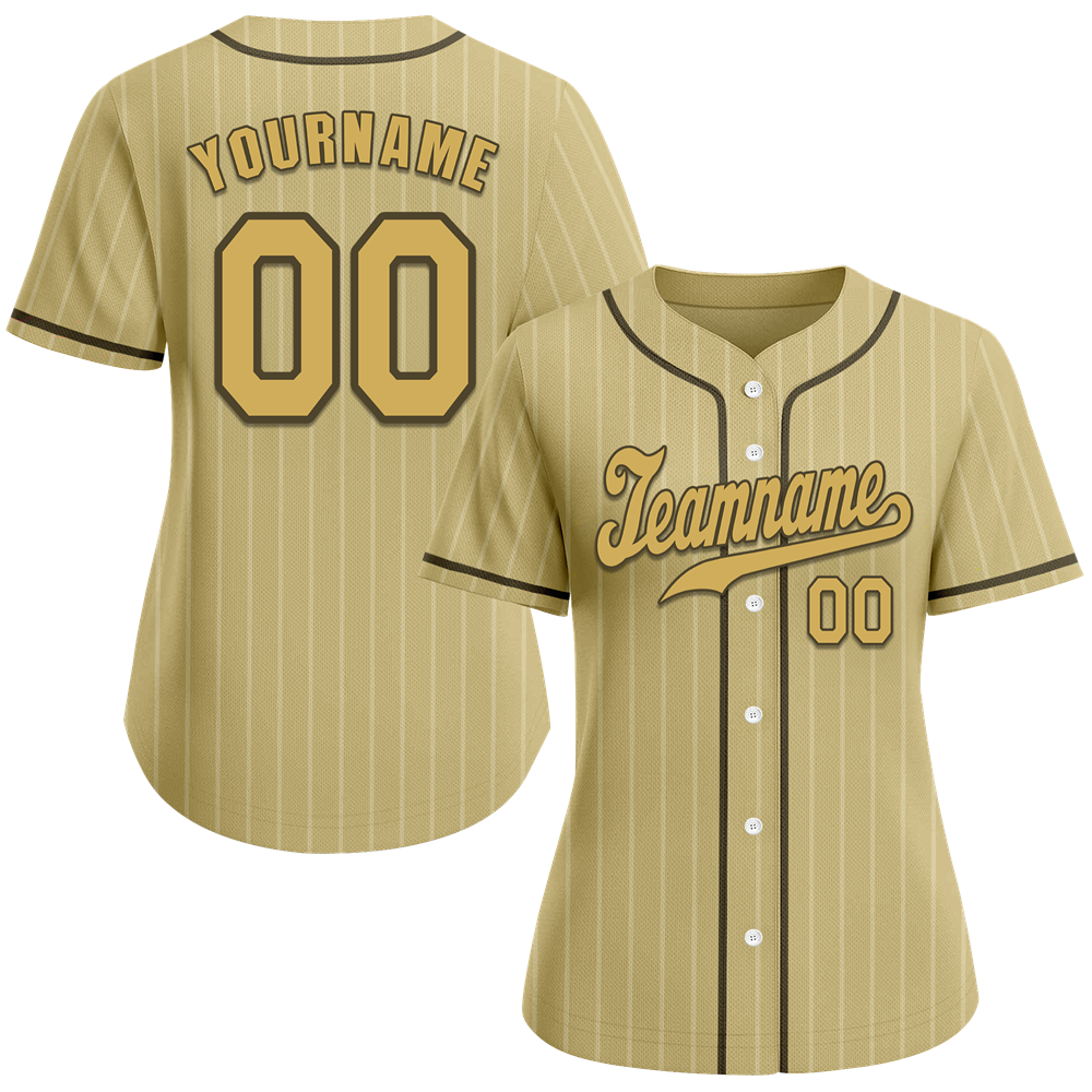 Custom Grey Stripe Fashion Orange Authentic Baseball Jersey