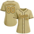 Custom Grey Stripe Fashion Orange Authentic Baseball Jersey