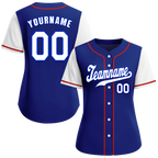 Custom Blue White Raglan Sleeves White Authentic Baseball Jersey