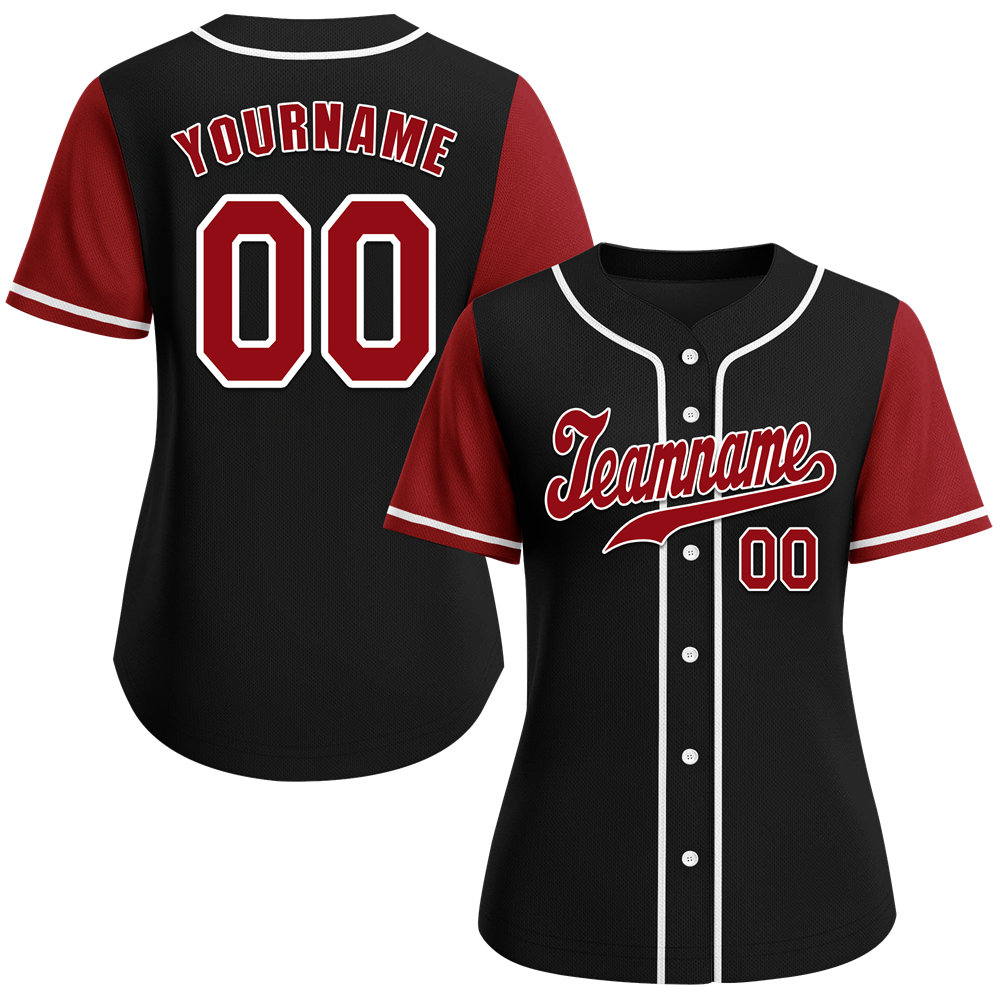 Custom Black Brown Raglan Sleeves Brown Authentic Baseball Jersey