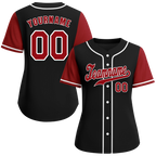 Custom Black Brown Raglan Sleeves Brown Authentic Baseball Jersey