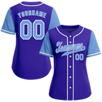 Custom Blue Aqua Raglan Sleeves Aqua Authentic Baseball Jersey