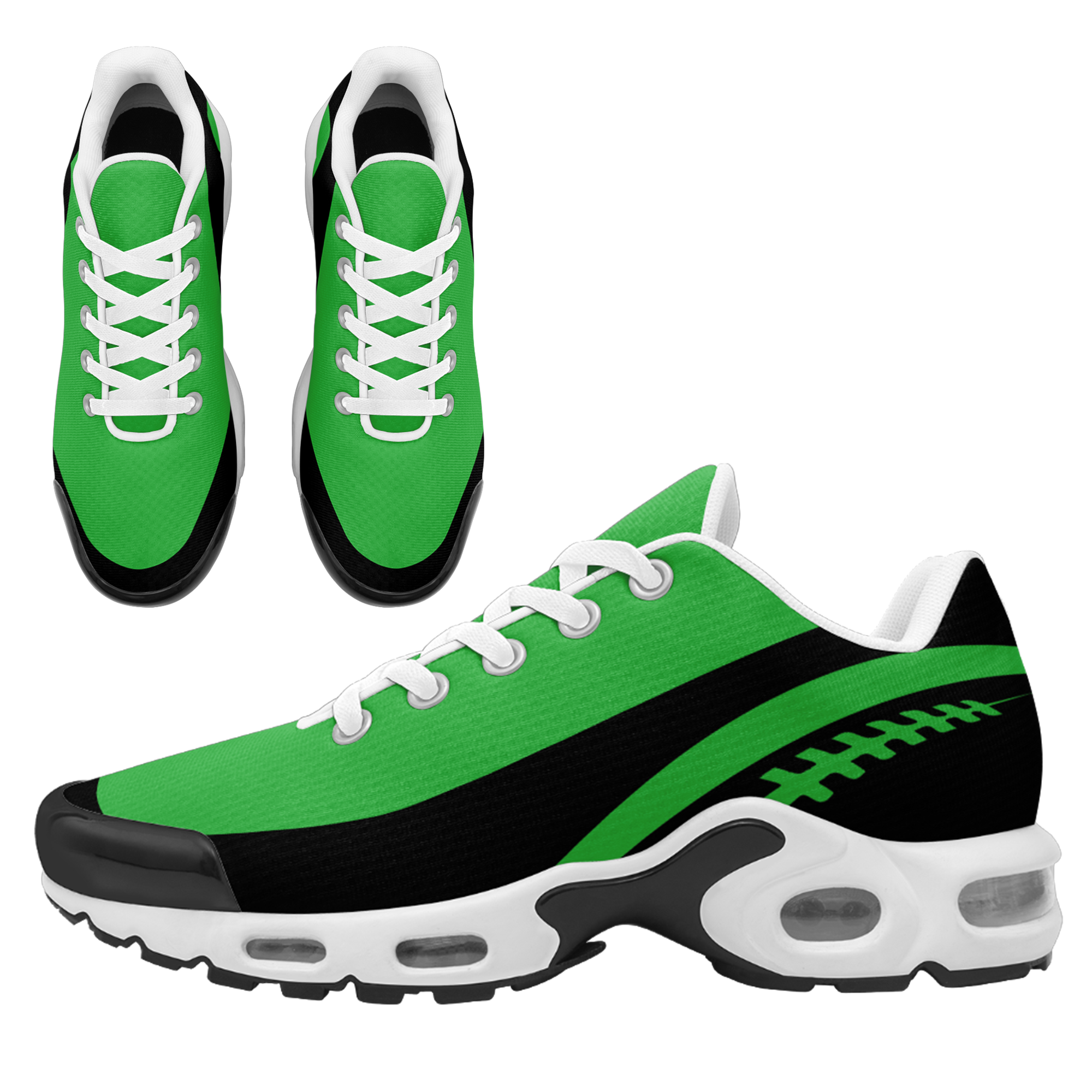 Custom Green Black TN Shoes Personalized Sneakers TN-D020077-1