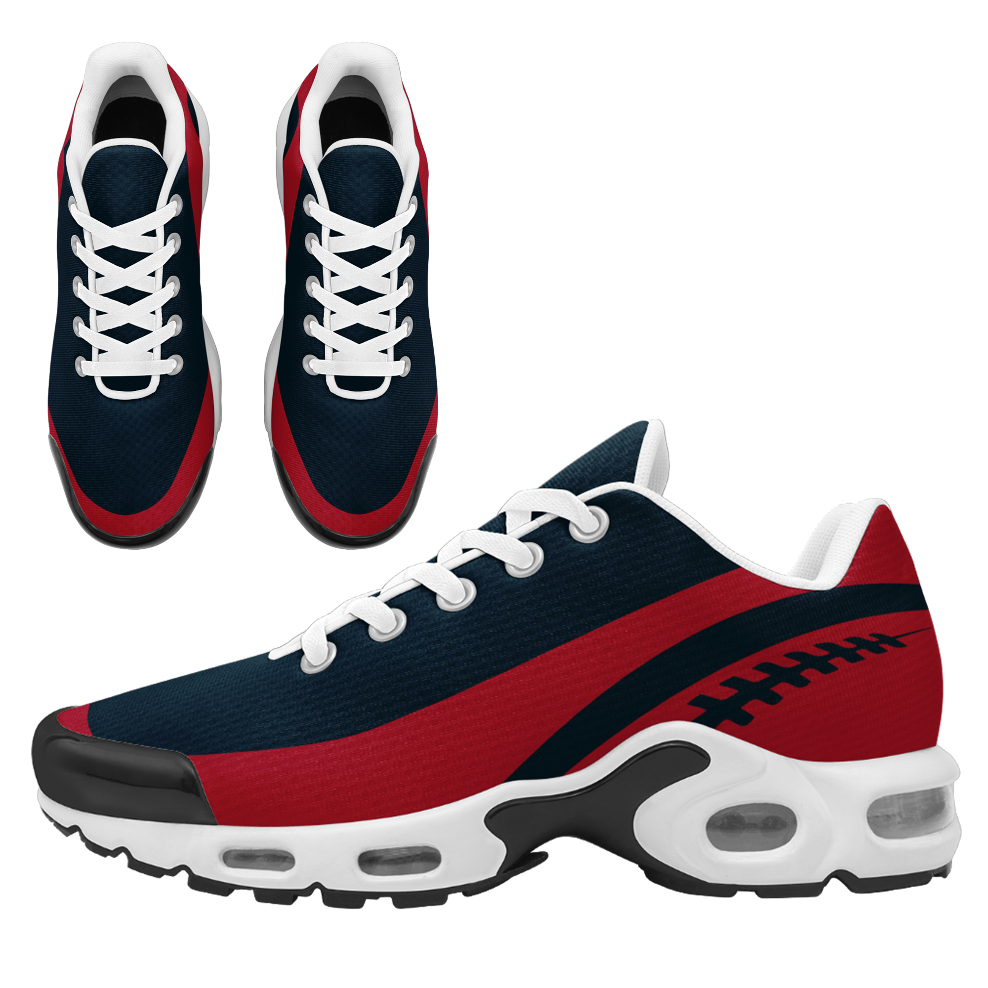 Custom Black Red TN Shoes Personalized Sneakers TN-D020077-12