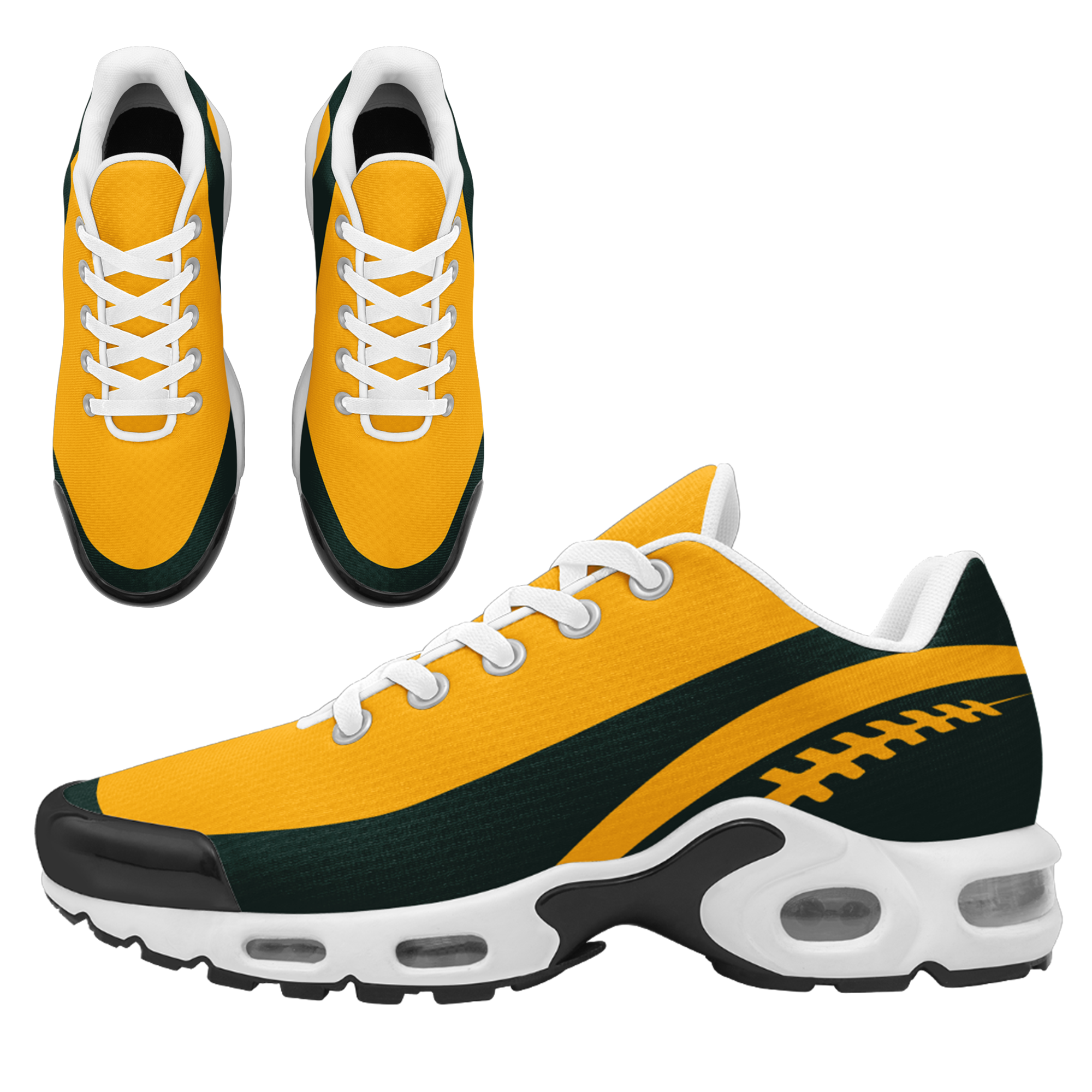 Custom Yellow Black Green TN Shoes Personalized Sneakers TN-D020077-13