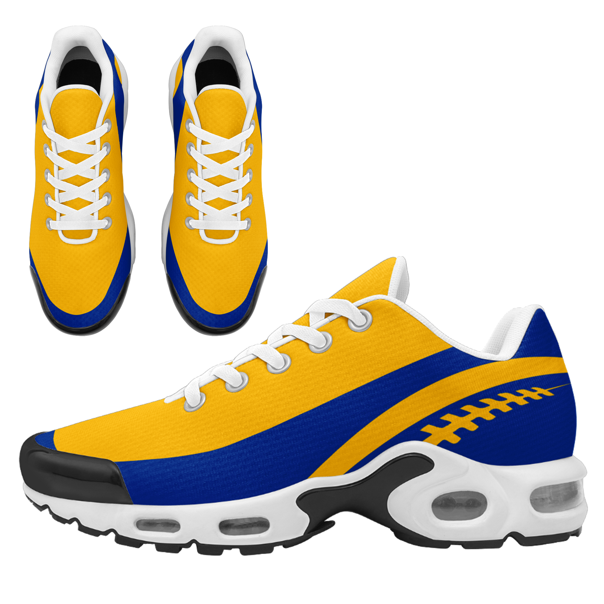 Custom Blue Yellow Jersey and TN Shoes Combo Offer Personalized ZH-D0200101-15