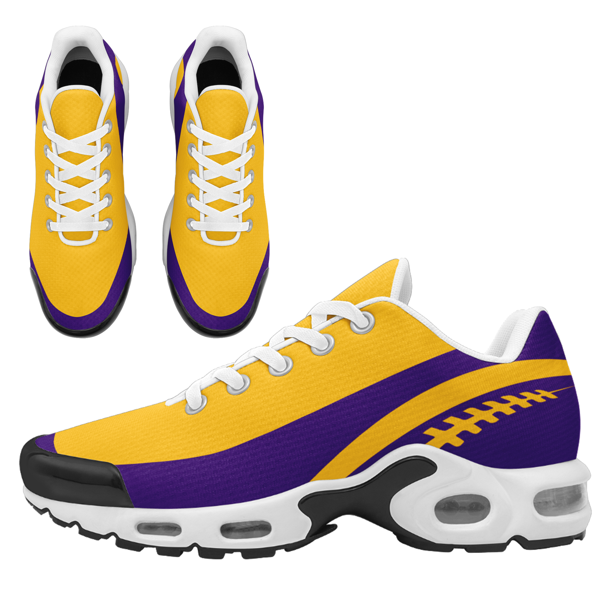 Custom Purple Yellow Jersey and TN Shoes Combo Offer Personalized ZH-D0200101-17