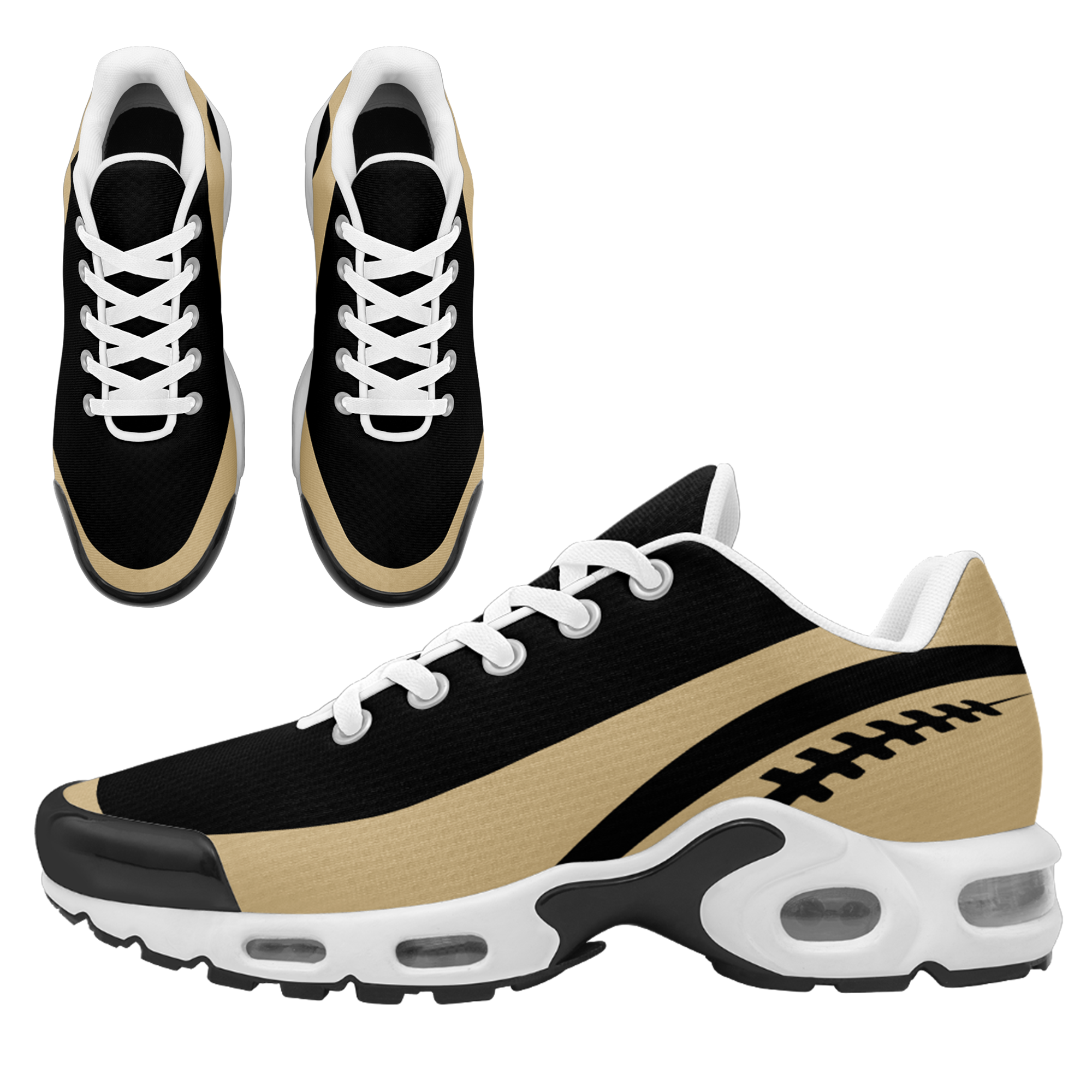 Custom Yellow Black Jersey and TN Shoes Combo Offer Personalized ZH-D0200101-18