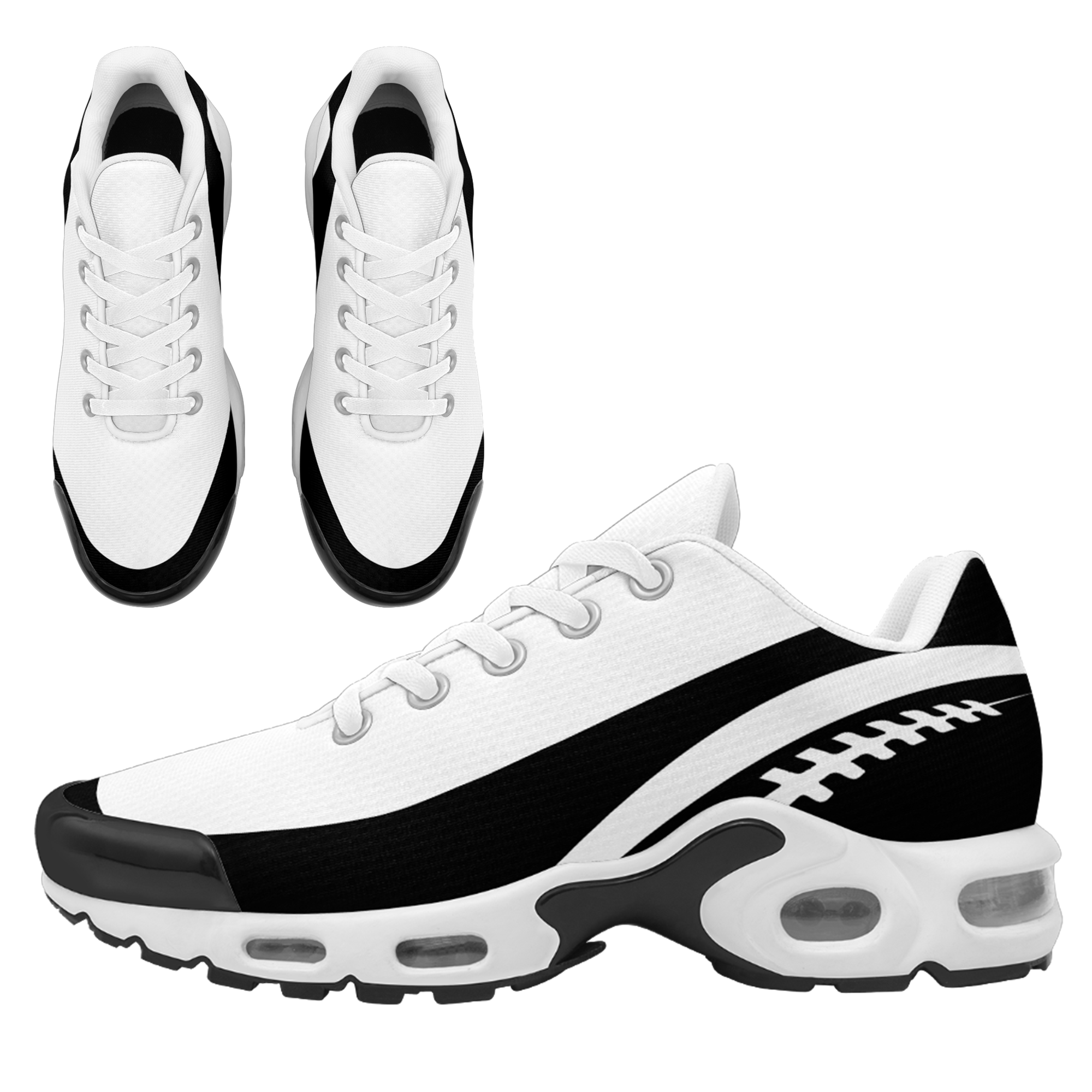 Custom White Black TN Shoes Personalized Sneakers TN-D020077-19