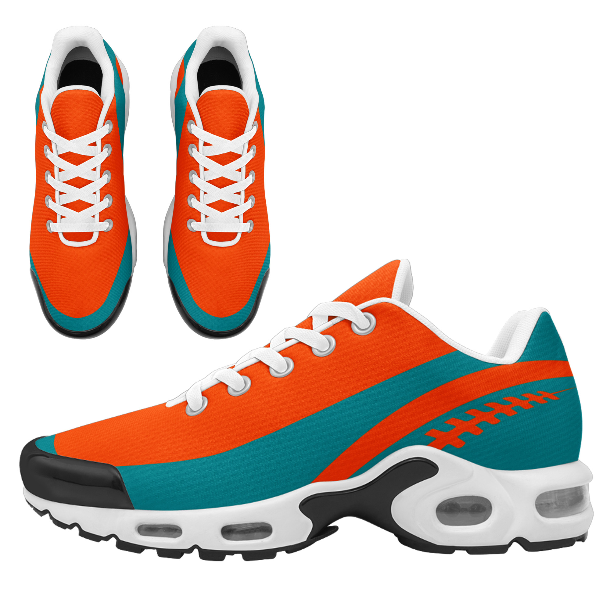 Custom Cyan Orange Jersey and TN Shoes Combo Offer Personalized ZH-D0200101-21