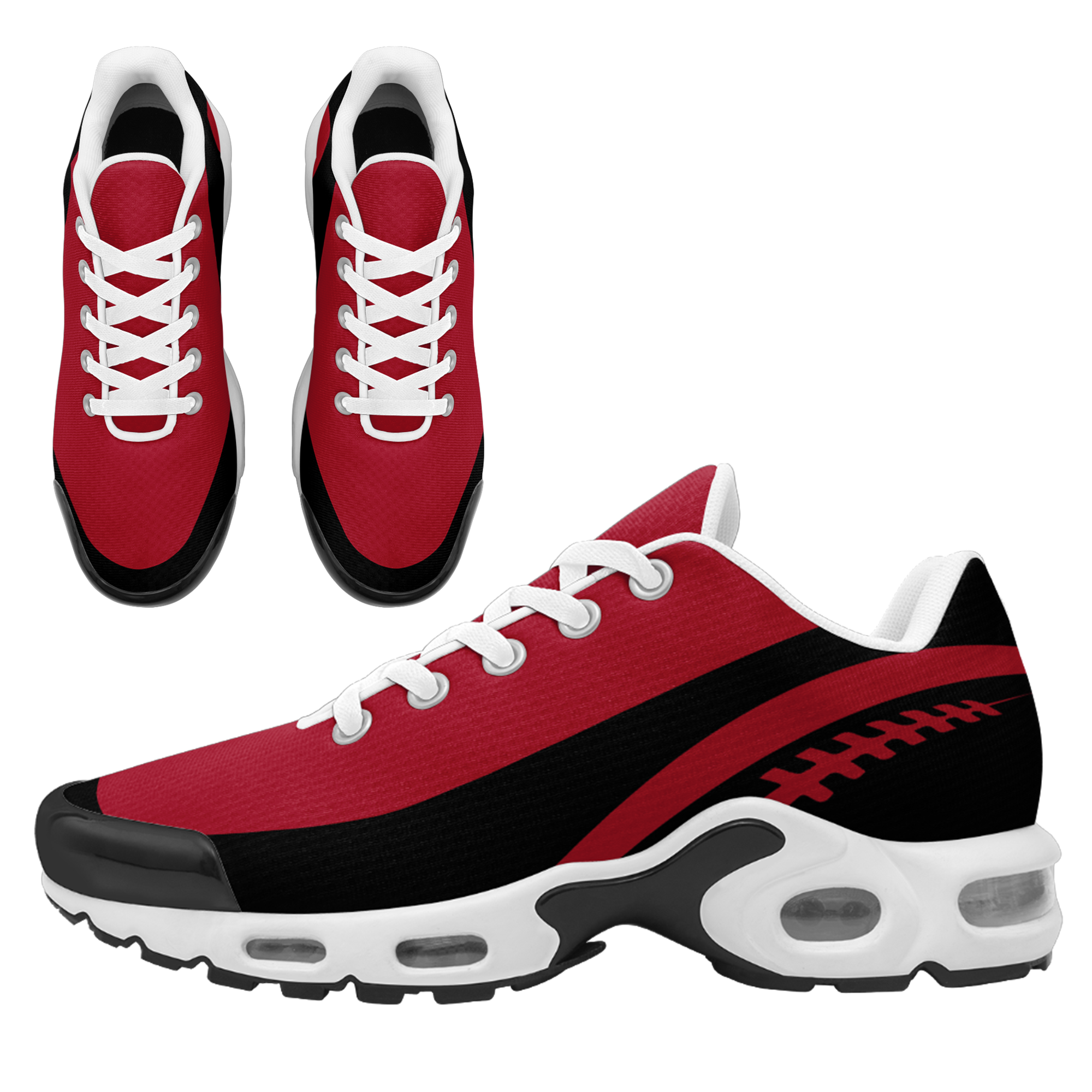 Custom Red Black TN Shoes Personalized Sneakers TN-D020077-4