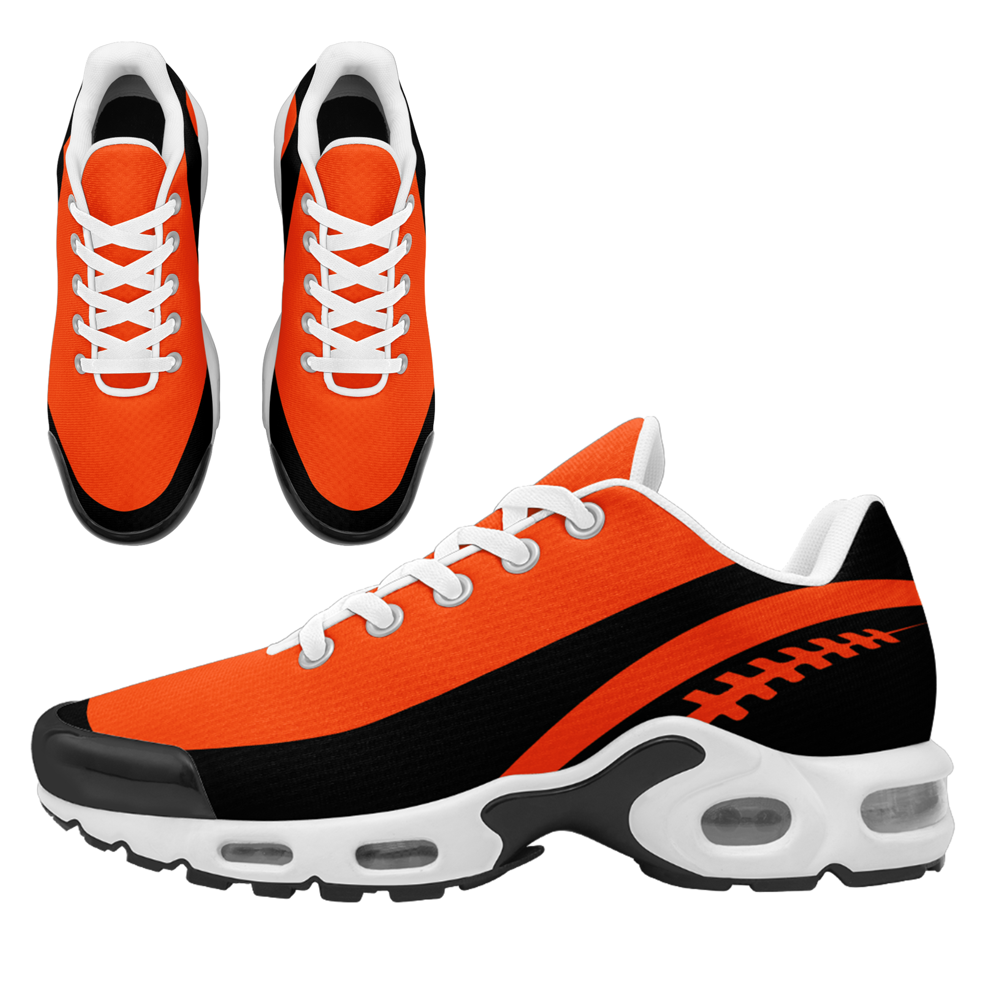 Custom Black Orange Jersey and TN Shoes Combo Offer Personalized ZH-D0200101-7