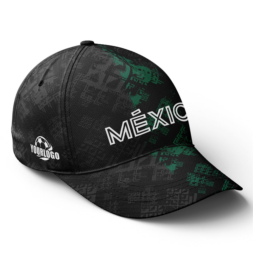 Personalized 2026 Mexico Soccer Fan Hat - Add Your Name & Design Custom 2026 Football Tournament Hat YW061-F007042-002