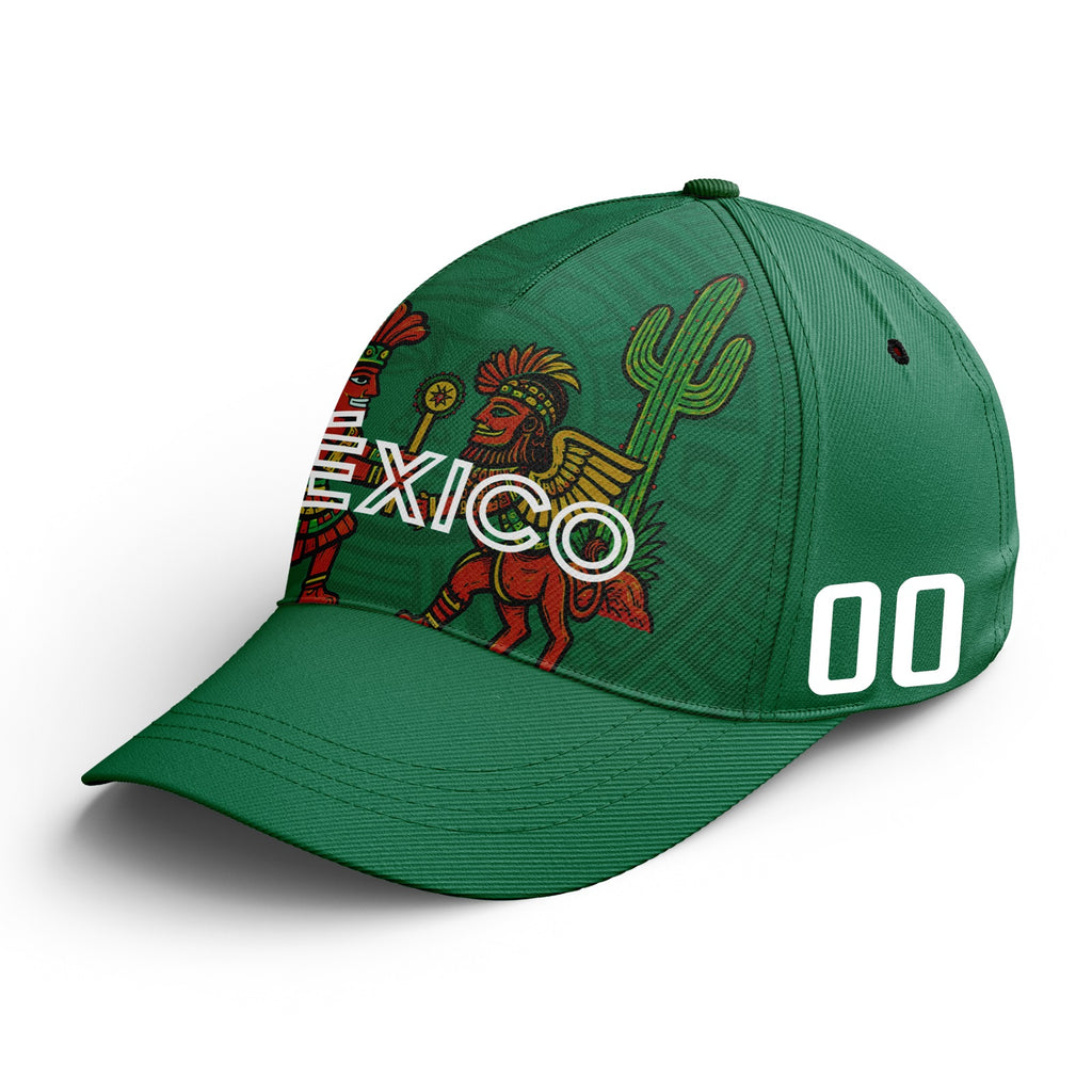 Custom Mexico 2026 World Cup High Quality Soccer Stadium Version Jersey Sneakers Sports Shoes and Hat Combo Offer Personalized Team Name and Logo ZH-F007043-004