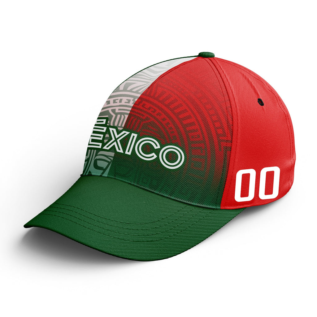 Custom Mexico 2026 World Cup High Quality Soccer Stadium Version Jersey Sneakers Sports Shoes and Hat Combo Offer Personalized Team Name and Logo ZH-F007043-006