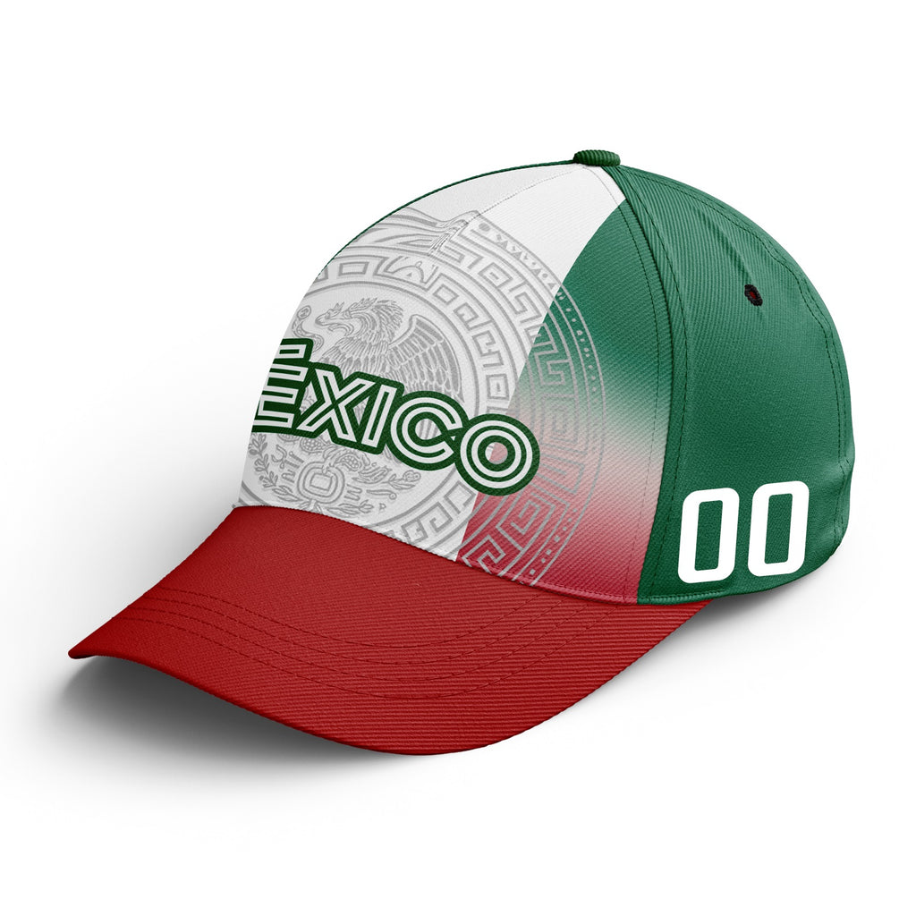 Custom Mexico 2026 World Cup High Quality Soccer Stadium Version Jersey Sneakers Sports Shoes and Hat Combo Offer Personalized Team Name and Logo ZH-F007043-007